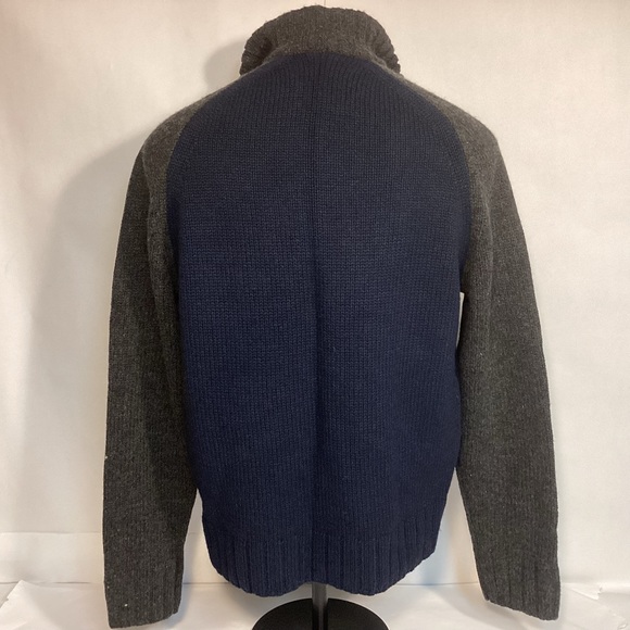 Vintage 90s Abercrombie & Fitch Mens Muscle Lambswool zip up Sweater size XL - Picture 3 of 9